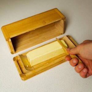 HTB bamboo butter dish